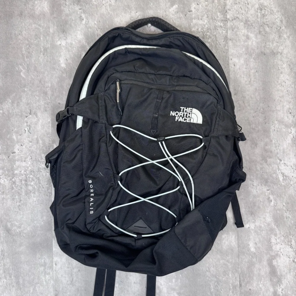 The North Face Backpack Borealis Black Book Bag School Hiking Camping Travel